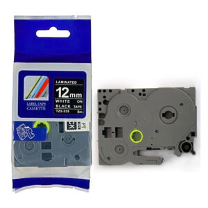 Cinta Negra (12mm x 8m) TZ2-335 Compatible para Brother