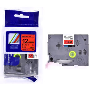 12-rojo.jpg Cinta Rojo (12mm x 8m) TZ2-431 Compatible para Brother
