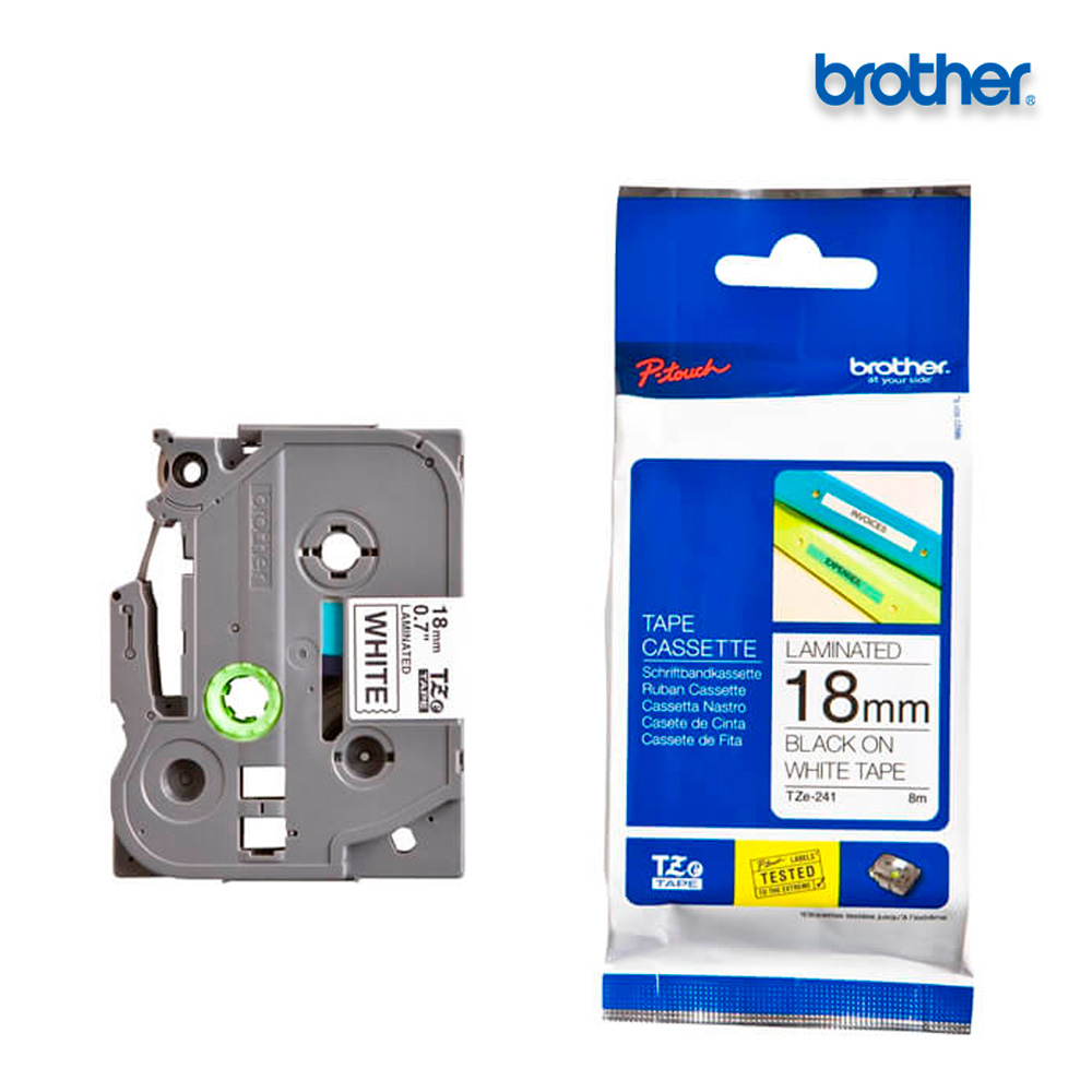 Cinta Blanca (18mm x 8m) TZE-241 MARCA BROTHER – Rotulador brother
