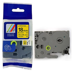 Cinta Amarillo (18mm x 8m) TZ2-S641 Extra fuerte Compatible para Brother