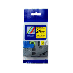 24-amarillo.jpg Cinta Adhesiva Extra Fuerte Amarillo (24mm x 8m) TZ2-S651 Compatible para Brother
