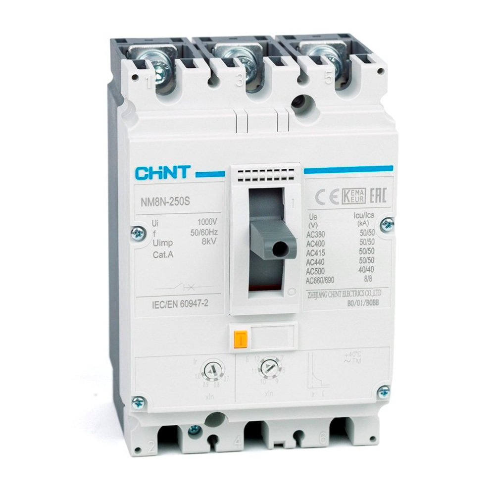 3P 200A (140-200) Interruptor De Fuerza Regulable NM8N-250S/200/3 Chint – Chint