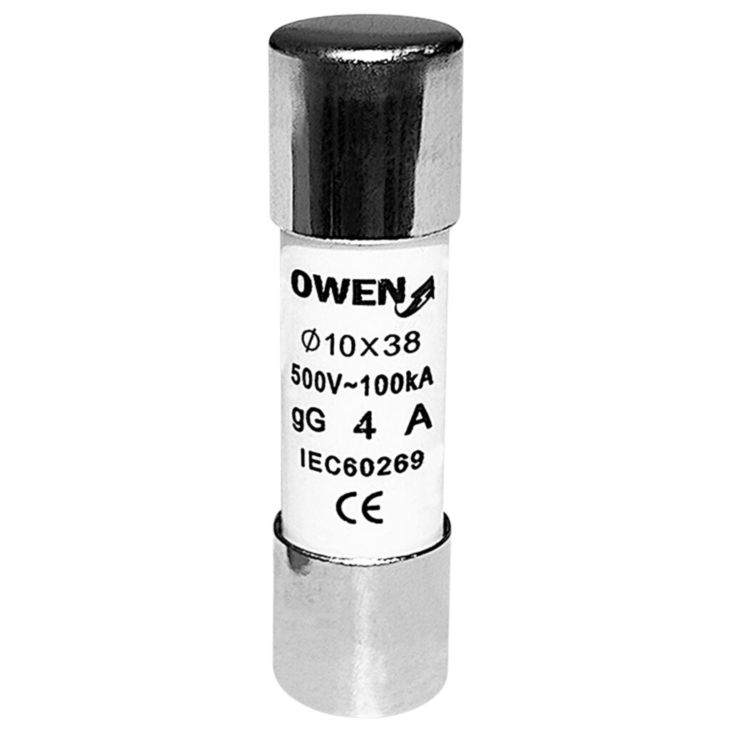 Fusible De Loza 4A 10×38 Owen – Portafusibles y Fusibles