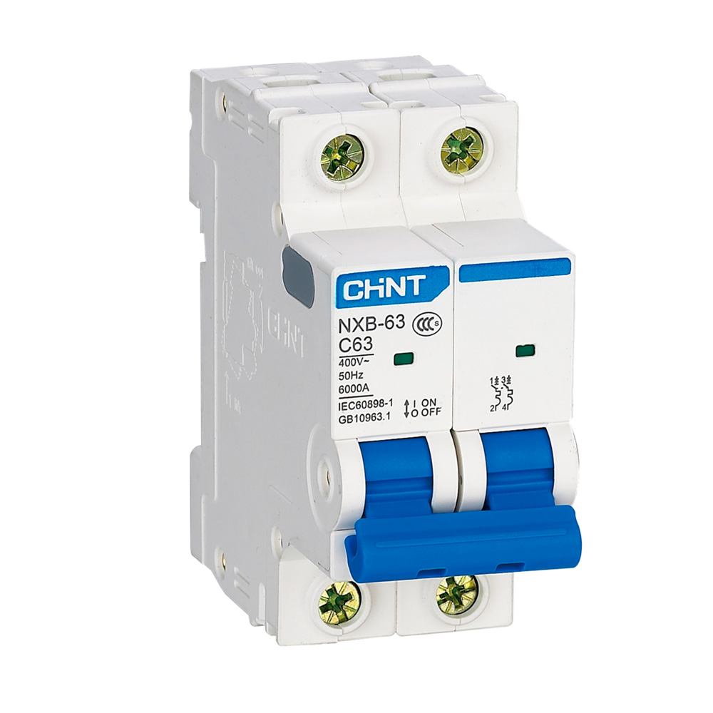 2×2 Interruptor Termomagnetico NXB-63 6Ka Curva C Chint – Descuentos