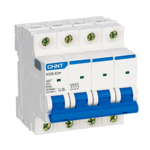 NXB-63-4P.jpg 4x25 Interruptor Termomagnetico NXB-63H 10Ka Curva C Chint