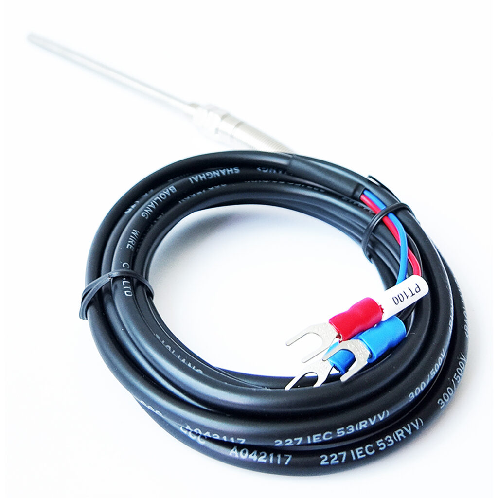 Termocupla Modelo 127 PT100 (100mm) 2MT CNC – Termocupla