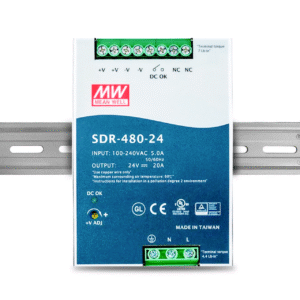SDR-480-24-1.png SDR-480-24 Fuente de Alimentación 480W 24VDC 20A Clase B p/Riel Din -Alto Rendimiento-Mean Well