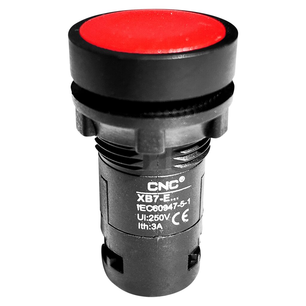 Pulsador Con Retención Rojo XB7-EH142 1NC CNC – CNC