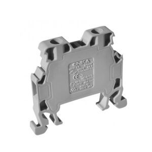 bornera-2.5.jpg MRK 2.5 mm² Bornera Gris Tipo Tornillo Riel Din Slim Onka