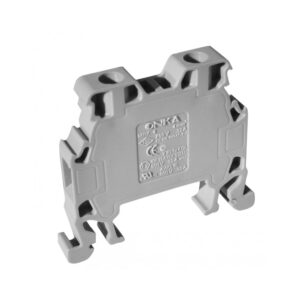 bornera-4.jpg MRK 4 mm² Bornera Gris Tipo Tornillo Riel Din Slim Onka