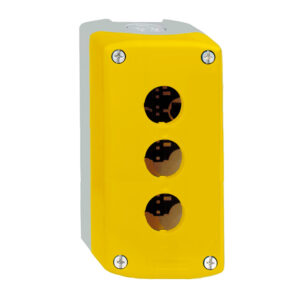 caja-3-huecos-amarillo.jpg Caja 3 Huecos Amarillo , Base Gris , NOBY-3 CNC