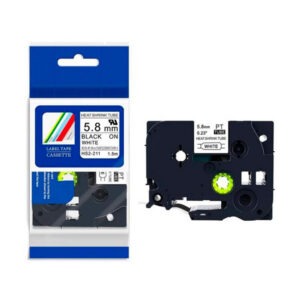 cinta-termo-6-blanca.jpg Cinta Blanca Termocontraible (6mm x 1.5m) HS2-211 Compatible para Brother