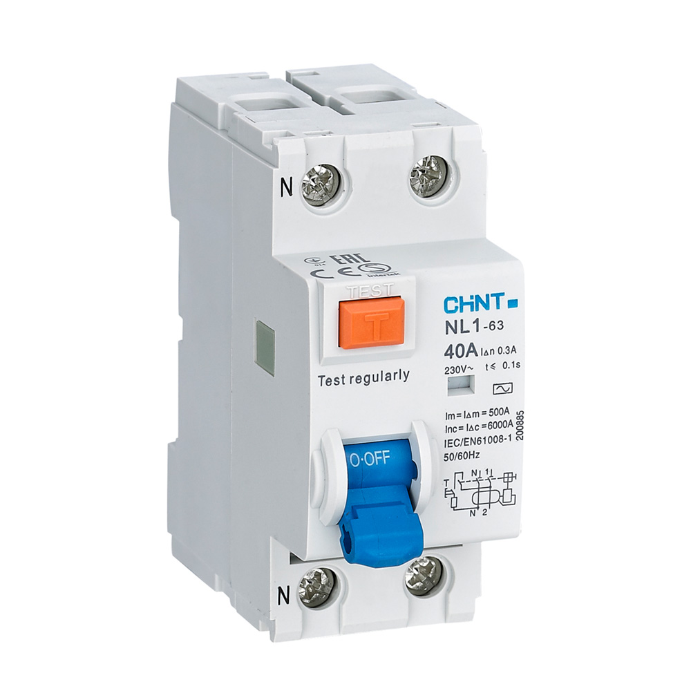 Int. Diferencial Superinmunizado NL1-63 2X40A (30MA) A-SI 6KA Chint – Interruptor Diferencial