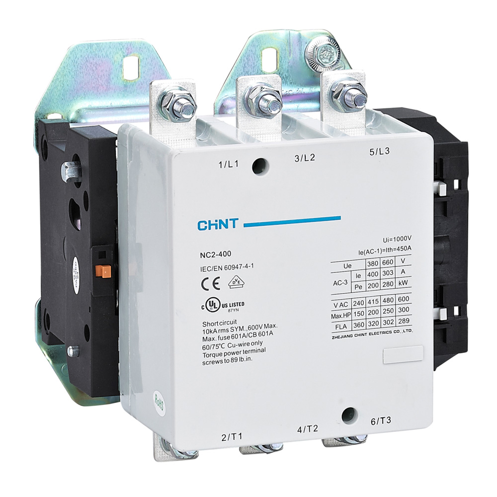 Contactor 400a / Ac3 3p Nc2-400 Bob. 220vac 50/60hz Chint – Chint