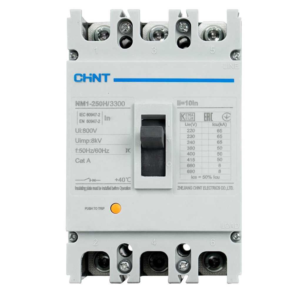 3P 160A Interruptor De Fuerza Fijo NM1-250H/3300 Chint – Descuentos