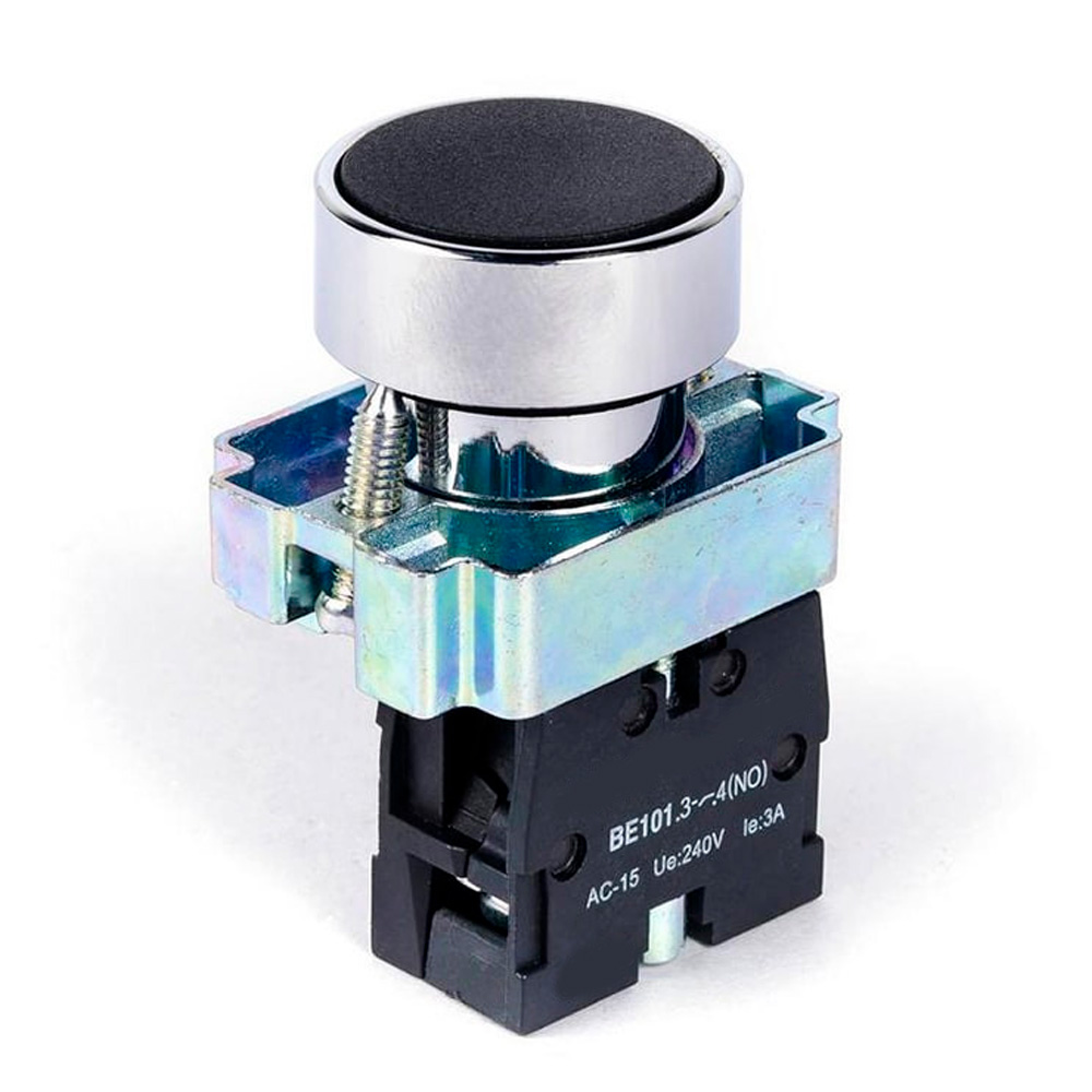 Pulsador Negro (Base Metálico) LAY5-BA21 CNC – CNC