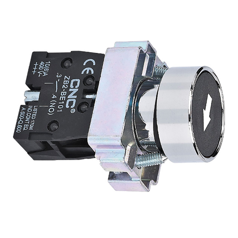 Pulsador Negro Con Flecha NO LAY5-BA3351 CNC – CNC