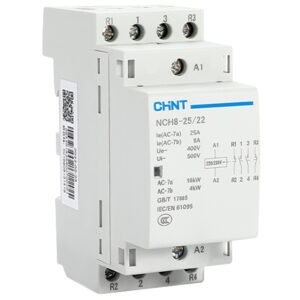 contactor-modular-25a-2na-2nc-nch8-25-22-220-230v Contactor Modular NCH8-25/22 2NA+2NC 4X25A 220VAC Chint