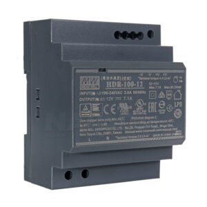 hdr-100-12 HDR-100-12 Fuente de Alimentación 100W 12VDC 8A Clase 2 p/Riel Din Mean Well