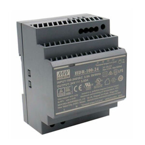hdr-100-24 HDR-100-24 Fuente de Alimentación 100W 24VDC 4A Clase 2 p/Riel Din Mean Well