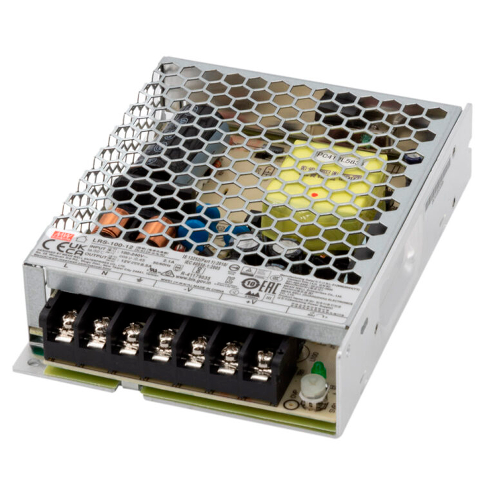 LRS-100-12 Fuente De Alimentacion Led 102W 12VDC 8.5A IP20 Mean Well – Descuentos