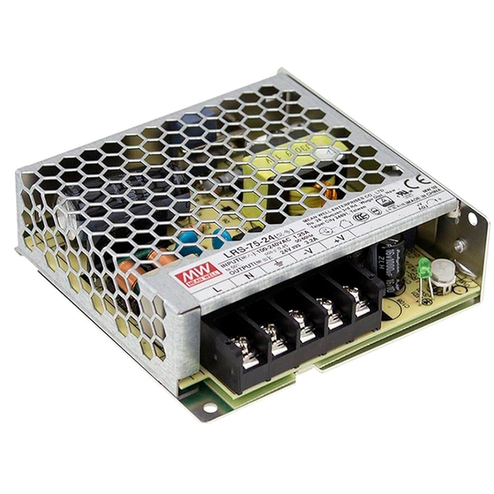 LRS-75-24 Fuente De Alimentacion Led 76.8W 24VDC 3.2A IP20 Mean Well – Descuentos