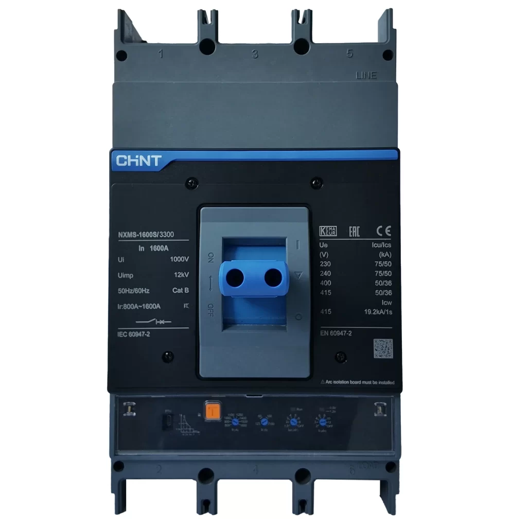 NXMS-1600S 3P 1600A Interruptor Regulable Electronico De Fuerza (0.5-1) 50kA-220V (800-1600A) Chint 