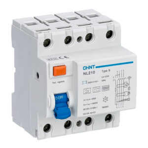 NL210, 3P+N 63A Interruptor Diferencial Tipo B ,10kA, 300mA, Chint